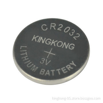 CR2032 watch button cell battery, 3V/210mAh